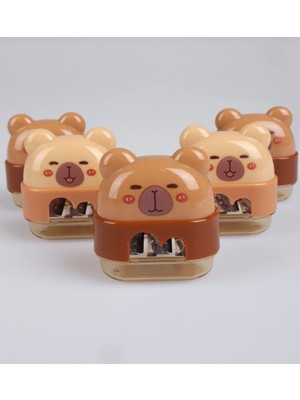 Cg Kids Capybara Figürlü Çift Girişli Hazneli Kalemtıraş
