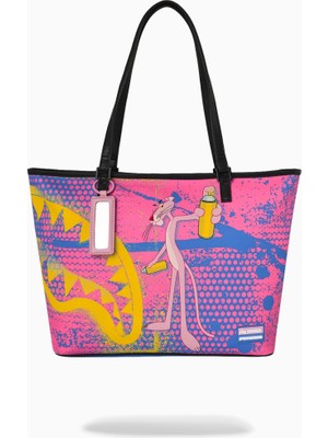 Sprayground Pink Panther Art Heist Desenli Tote Çanta