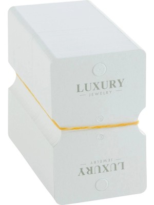 Bijuteri Net Luxury Bileklik Kartı 200 Adet - Beyaz