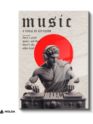 Holda Props Cam Tablo Heykel ve Müzik Soyut Tablo Duvar Dekorasyonu