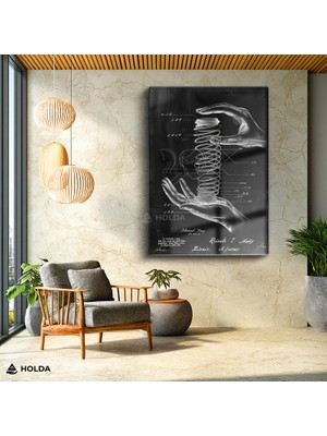 Holda Props Cam Tablo Teknik Çizim Patent Tasarım Tablosu Duvar Dekorasyonu