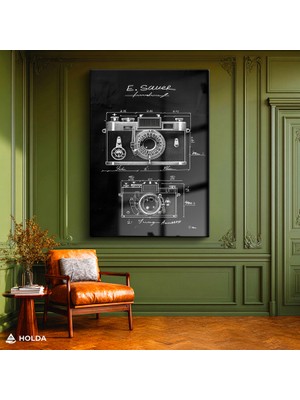 Holda Props Cam Tablo Fotoğraf Makinesi Teknik Çizim Tablosu Duvar Dekorasyonu
