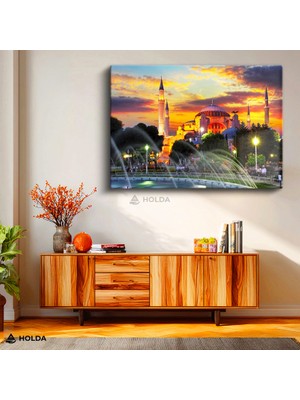 Holda Props Cam Tablo Ayasofya Camii Şehir Mimari Tablo Duvar Dekorasyonu