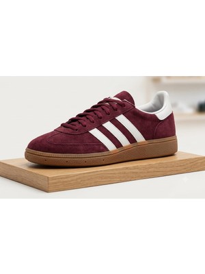 Kuğu Butik ​süet Bordo Erkek / Kadın Sneaker Spor Ayakkabı – Retro Tasarım & Günlük Konfor