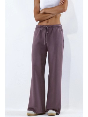 Hiccup Kadınlar Geniş Jogger Pantolon Leylak Moru