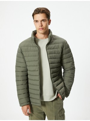Koton Slim Fit Fermuarlı Şişme Mont