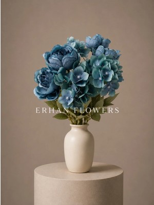 Erhan Flowers Mavi Gül Demeti 45CM
