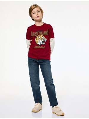 Koton Slim Fit Pamuklu Cepli Straight Fit Denim Pantolon