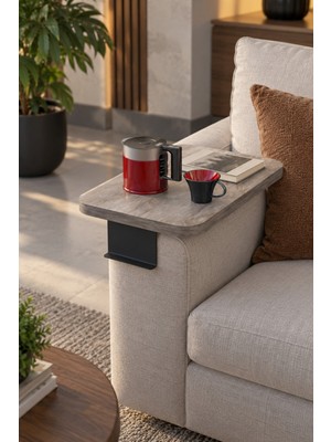 Sulorahome Gri C Sehpa Yan Sehpa 35X20 cm
