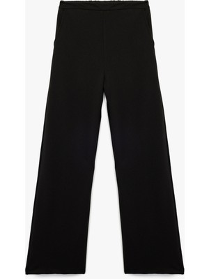 Koton Beli Lastikli Basic Geniş Paça Pantolon