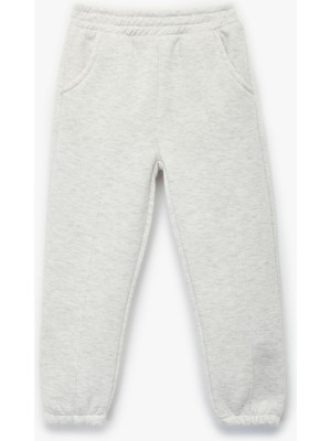 Koton Cepli Beli Lastikli Pamuklu Şardonlu Basic Jogger Eşofman Altı