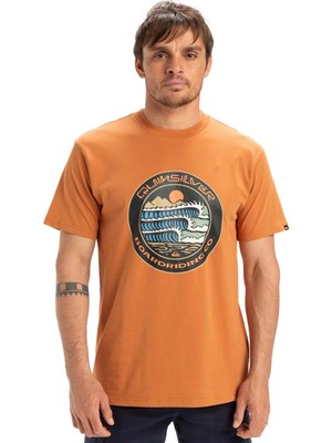 Quiksilver Ev Three Seas Ss Bakır Rengi Erkek Kısa Kol Gömlek