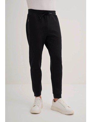 Cazador Slim Fit Rahat Kumaş Siyah Erkek Eşofman Altı 80010