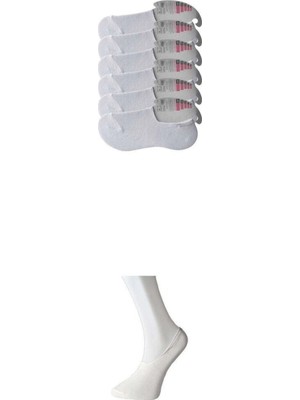 Pileli Store Beyaz Kadın Babet Çorap 6 Çift
