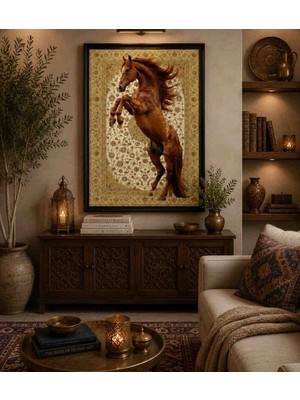 Talvora Home Siyah Çerçeveli Dijital Baskı Duvar Tablosu