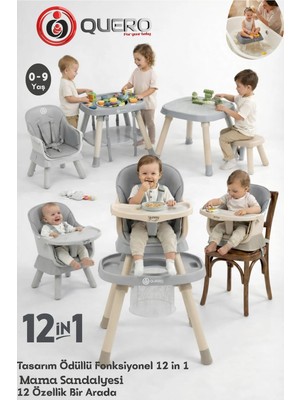 Quero Yummy Mama Sandalyesi - Açık Gri