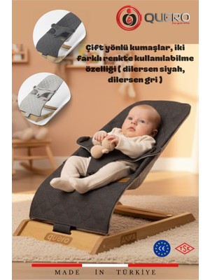Quero Anka Çift Sallanır Ana Kucağı - Antrasit/gri
