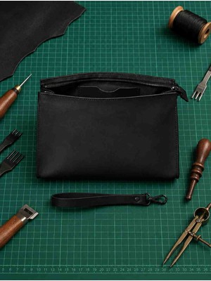 Vintage Leather Craft Hakiki Deri Erkek Çantası