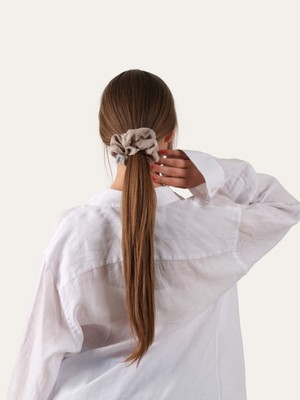 Hedie Alba Sand Vegan Ipek (%100 Cupro) Scrunchie - Saç Kırılma Karşıtı, Iz Yapmayan Lüks Saç Tokası
