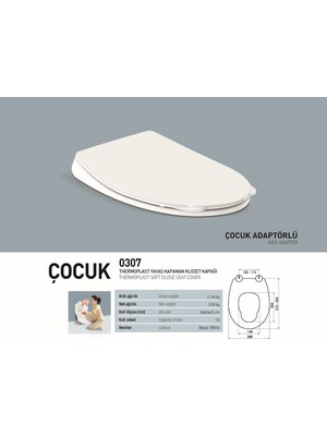 Nkp Çocuk Yavaş Kapanan Klozet Kapağı Thermoplast