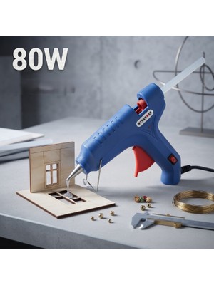 Ttt 80W Sıcak Silikon Tabancası - Elektrikli - 11 mm Mum Silikon Uyumlu