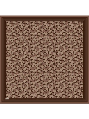 Belli Etnik Desen %100 Twill Ipek Eşarp BE22-57