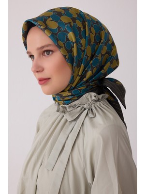 Belli Etnik Desen %100 Twill Ipek Eşarp BE22-32