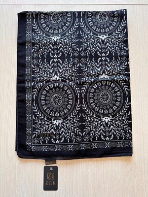 Zer Premium – Geometrik ve Floral Desenli Özel Koleksiyon Şal