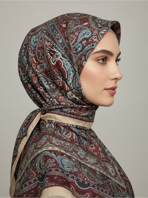 Scarf Ipek Görünümlü Etnik Esinti Şal