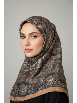 Scarf Ipek Görünümlü Etnik Esinti Şal