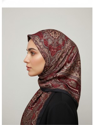 Scarf Ipek Görünümlü Etnik Esinti Şal