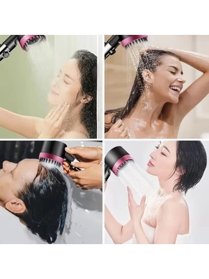 Adalı Store Pembe 3 Modlu Filtreli Duş Başlığı