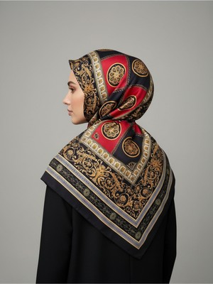 Lady Coco Soft Pamuklu Daire Desenli Şal