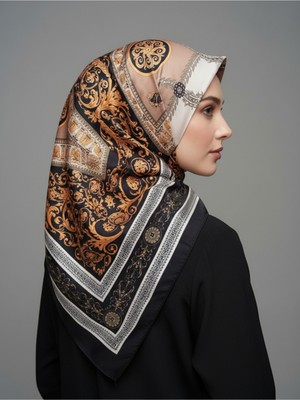 Lady Coco Soft Pamuklu Daire Desenli Şal