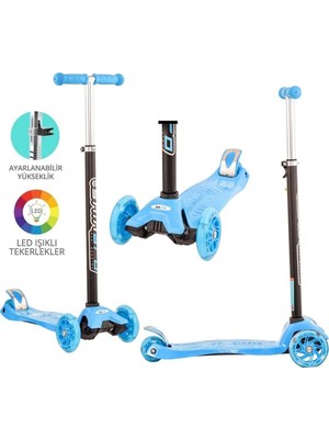 Adalı Store Mavi Twist Işıklı Scooter Kırmızı