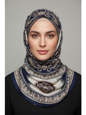Lady Coco Soft Pamuklu Daire Desenli Şal