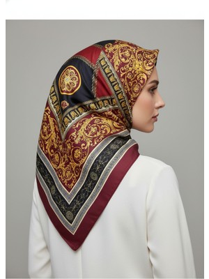 Lady Coco Soft Pamuklu Daire Desenli Şal