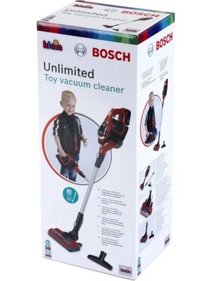 Adalı Store Bosch Oyuncak Sesli Işıklı Kırmızı Elektrik Süpürgesi - S00006808