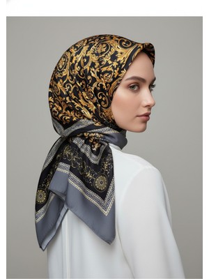Lady Coco Soft Pamuklu Daire Desenli Şal
