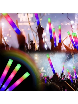 Adalı Store LED Işıklı Rengarenk Sünger Parti Çubuk