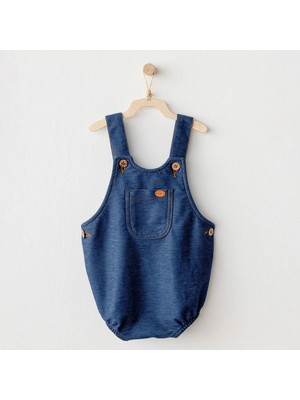 Andywawa AC25931 Romper Casual Bebek Tulum Indigo