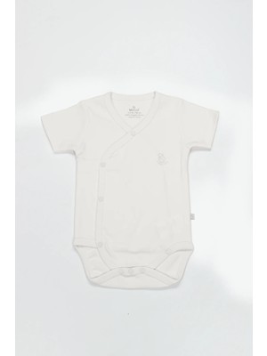 Bistyle Organik Natural Basic Style Kruvaze Yarım Kol Body BS17101 Ekru