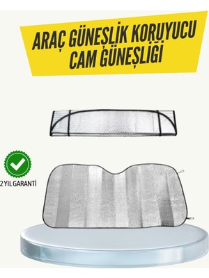 Adalı Store Metalize Reflektörlü Katlanabilir Araç Güneşliği – Yüksek Performanslı Isı ve Uv Koruması