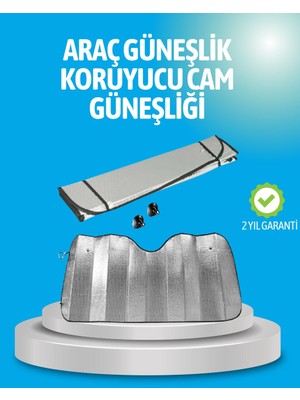 Adalı Store Gelişmiş Yansıtıcılı Katlanabilir Araç Güneşliği – Alüminyum & Süngerli Izolasyon Teknolojisi