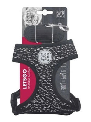 Bezos Letsgo Kedi Göğüs Tasması Seti 30-42 cm