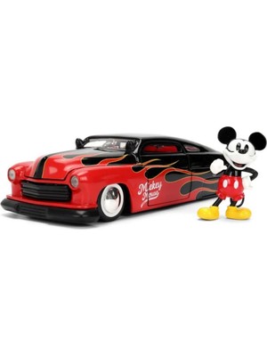 Jada Disney Mickey Mouse Figürü ve 1951 Mercury Coupé Model Aracı