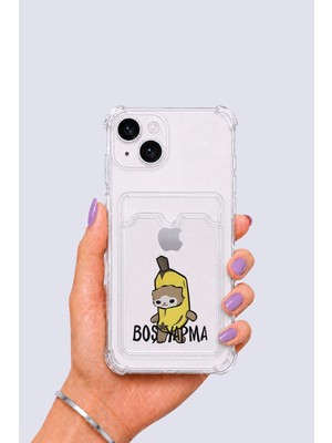 iPhone 13 Kartlıklı Boş Yapma Desenli Kılıf