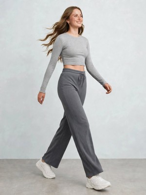 Maimoda Kadın Fitilli Şardonlu Günlük Pantolon