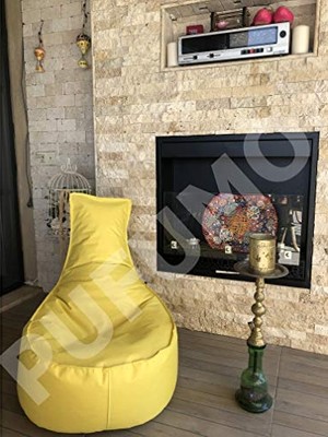 Mey İthalat Sarı Aktif Armut Koltuk Pufu
