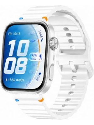 Mey İthalat Huawei Watch Fit 5 Pro ile Uyumlu Dalga Desenli Tokalı Yumuşak Soft Silikon Kordon